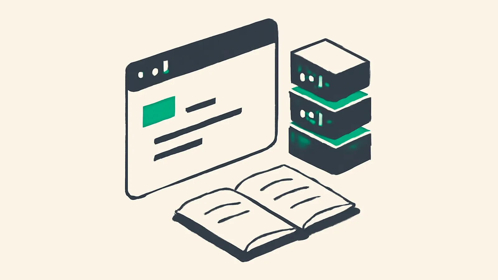 Terminal isométrico grafite com cursor verde, blocos de código e caderno de notas, ilustrando o GPT-6 Astra no Codex